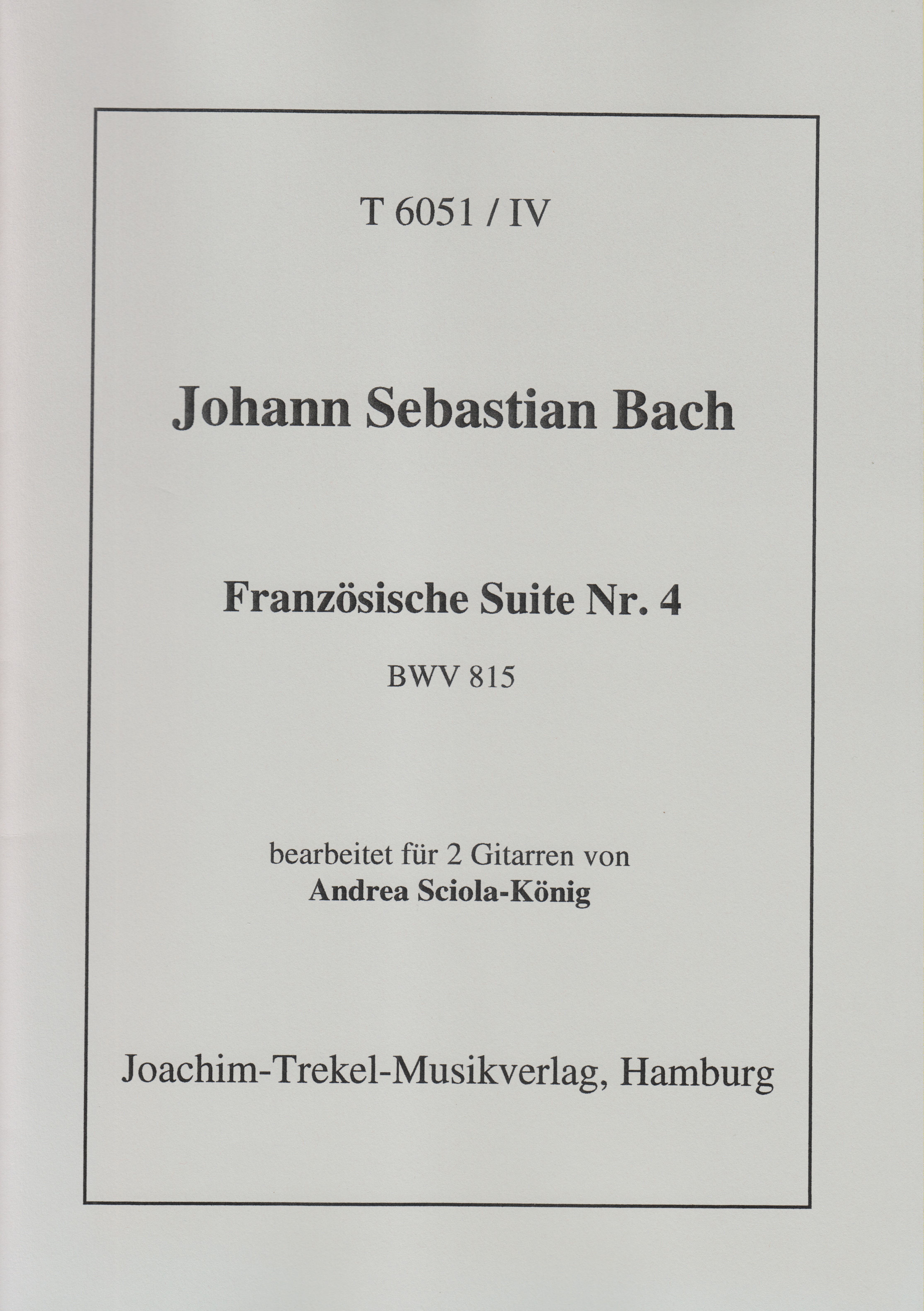 Logo:Französische Suite Nr. 4 BWV 815
