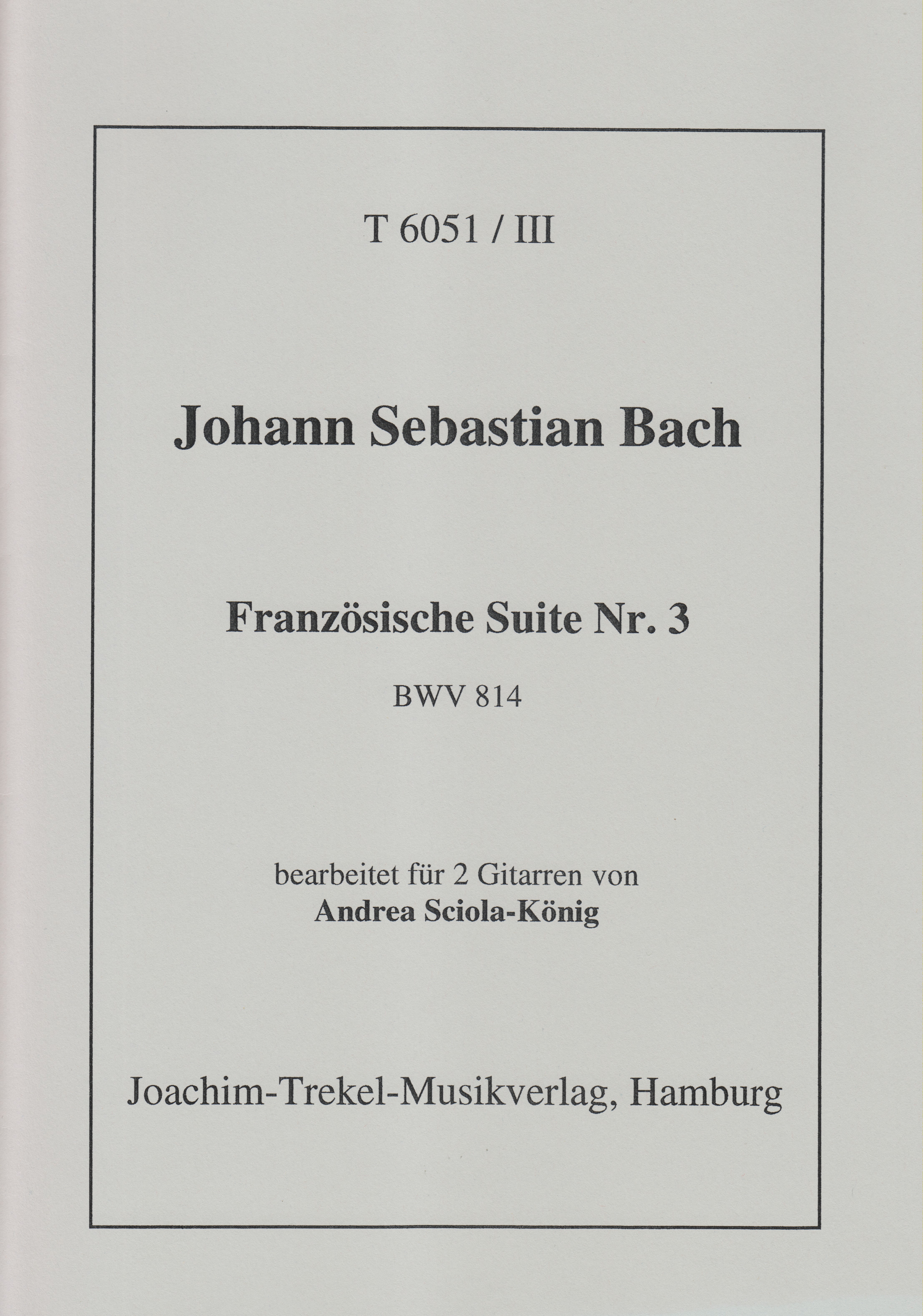 Logo:Französische Suite Nr. 3 BWV 814